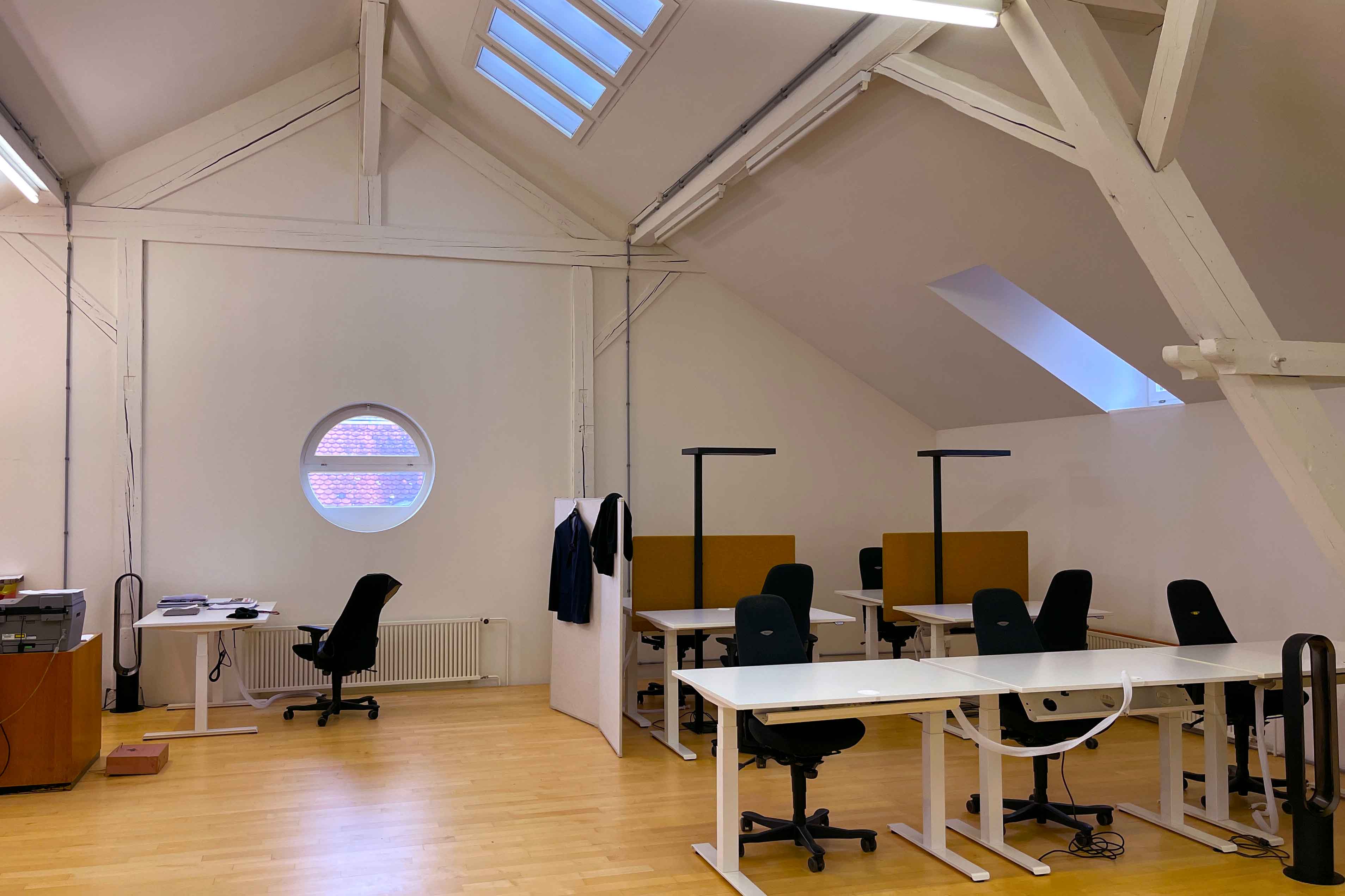 Coworking space in the Kulturareal Mühle TiefenbrunnenZurich