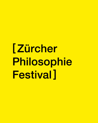 Logo on yellow background, Zurich Philosophy Festival